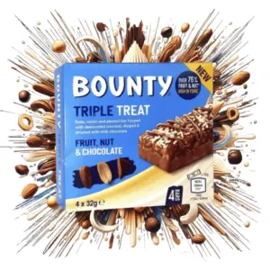 Bounty Triple Treat Fruit, Nut & Chocolate