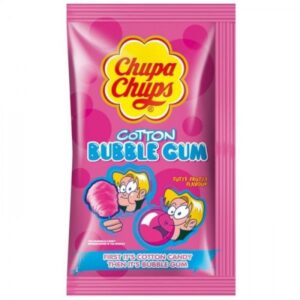 chupa chups cotton bubble gum tutti frutti 11 gr x 14